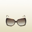Gucci Large Square Frame Sunglasses Front View (Womens)