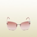 Gucci Medium Butterfly Frame Sunglasses Front View (Womens)