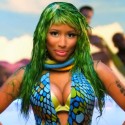 Nicki Minaj Colorful Innocent Tattoo Pose