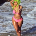 Nicki Minaj Leg Cross Bikini Pose