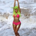 Nicki Minaj Reach For The Sky Bikini Pose