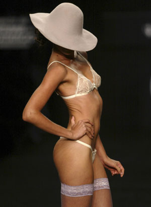 Fit or Not Fit at ALL - Fashion Week Hat Lingerie Model?