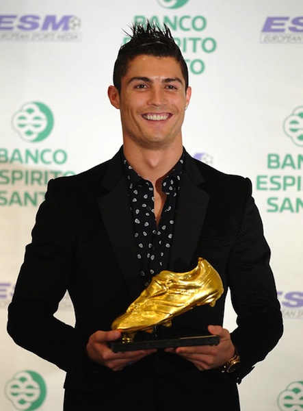 Cristiano Ronaldo Awarded European Golden Shoe Recepient